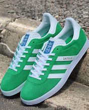 Image result for Adidas Gazelle Trainers Green and Yellow