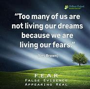 Image result for Fear Quotes Inspirational