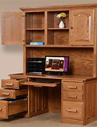 Image result for 72 Inch Computer Desk with Hutch and Drawers