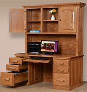 Image result for Desk with Hutch and Drawers Assembled