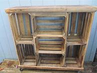 Image result for DIY Wooden Crate Bookcase
