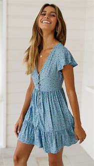 Image result for Cute Woman Summer Dress