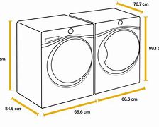 Image result for Front Load Washer and Dryer Dimensions