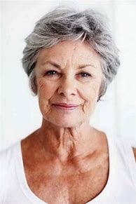 Image result for Cute Short Hair Senior Citizens