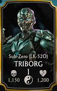 Image result for Triborg Sub-Zero