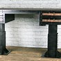 Image result for Wood Sit-Stand Desk