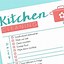 Image result for Daily Kitchen Cleaning Checklist Printable