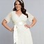 Image result for Plus Size Short White Lace Dress