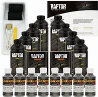 Image result for u-pol raptor black urethane spray-on truck bed liner kit w/free spray gun, 4 liters