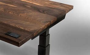 Image result for Height Adjustable Wooden Desk