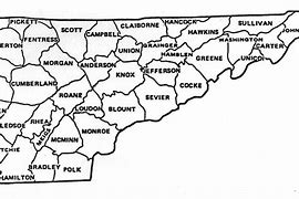 Image result for Eastern Tennessee County Map
