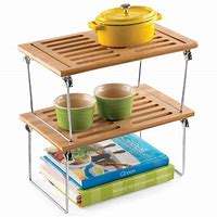Image result for Bamboo Stackable Shelf - Threshold