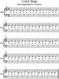 Image result for Beginner Piano Sheet Music
