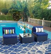 Image result for Cushionless Wicker Patio Furniture