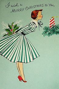Image result for Vintage Blue Christmas Card