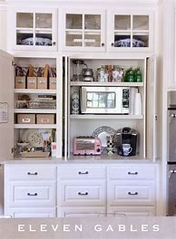 Image result for Kitchen Appliance Center Cabinets