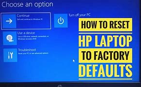 Image result for Reset HP Laptop to Factory Mode