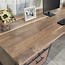 Image result for Modern Wood and Metal Desk with Drawers