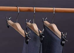 Image result for How to Properly Use Wooden Pant Hangers