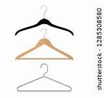Image result for Black Metal Clothes Hangers