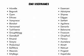 Image result for Emo Roblox Usernames