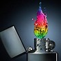 Image result for Rainbow Fire Art