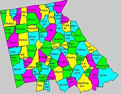 Image result for North Georgia County Map