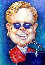 Image result for Elton John Cartoon Drawing