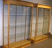 Image result for white frosted glass cabinets