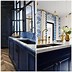 Image result for Navy Blue Kitchen Oak Cabinets