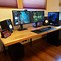 Image result for Solid Wood Computer Desk for PC Tower