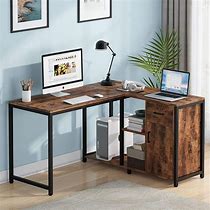 Image result for Desk with Drawers L-Shape Etsy