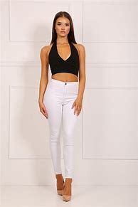 Image result for All White Skinny Jeans