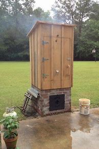 Image result for Homemade Wooden Smokehouse Plans