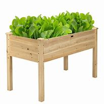 Image result for Wooden Raised Bed Planters