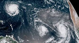 Image result for Satellite View of Atlantic Hurricanes