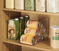 Image result for Set Of 10 Refrigerator Organizer Bins - 5 Wide And 5 Narrow Stackable Fridge Organizers For Freezer, Kitchen, Countertops, Cabinets - Clear Plastic