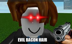 Image result for Meme Wallpaper Roblox Bacon Hair