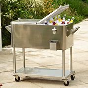 Image result for outdoor stainless steel cooler