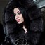 Image result for Black Fur Hood Coat