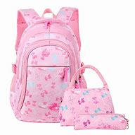 Image result for Pink School Backpacks