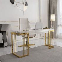 Image result for white and gold writing desk
