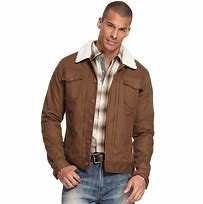 Image result for Sherpa Lined Brown Jacket