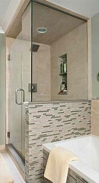 Image result for Small Bathroom with Bath and Shower