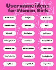Image result for Usernames for Girls