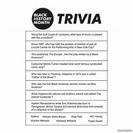 Image result for Black History Month Quizzes Printable