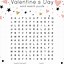 Image result for Valentine Word Search Kindergarten Printable