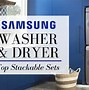 Image result for Samsung Stackable Washer Dryer Folding Table