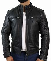 Image result for Leather Biker Jacket