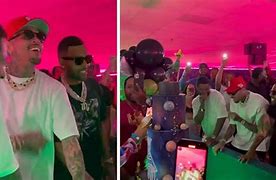 Image result for Chris Brown in Teal Green